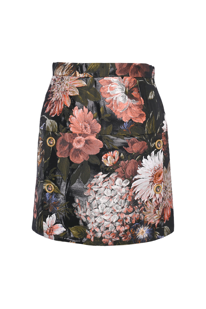 Dolce & Gabbana Size 2 Floral Mini Skirt