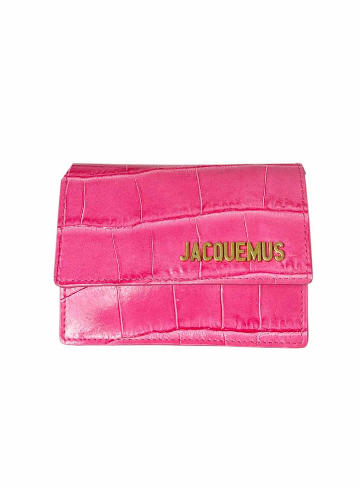 Jacquemus Le Bello Croc Embossed Leather Mini Purse