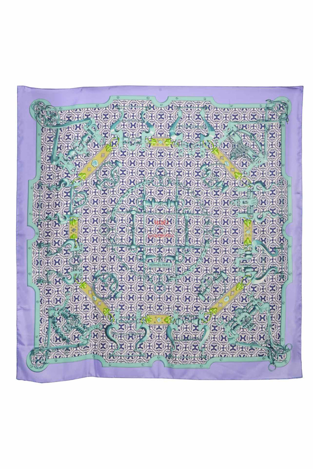 Hermes Mors et Gourmettes Silk Shawl