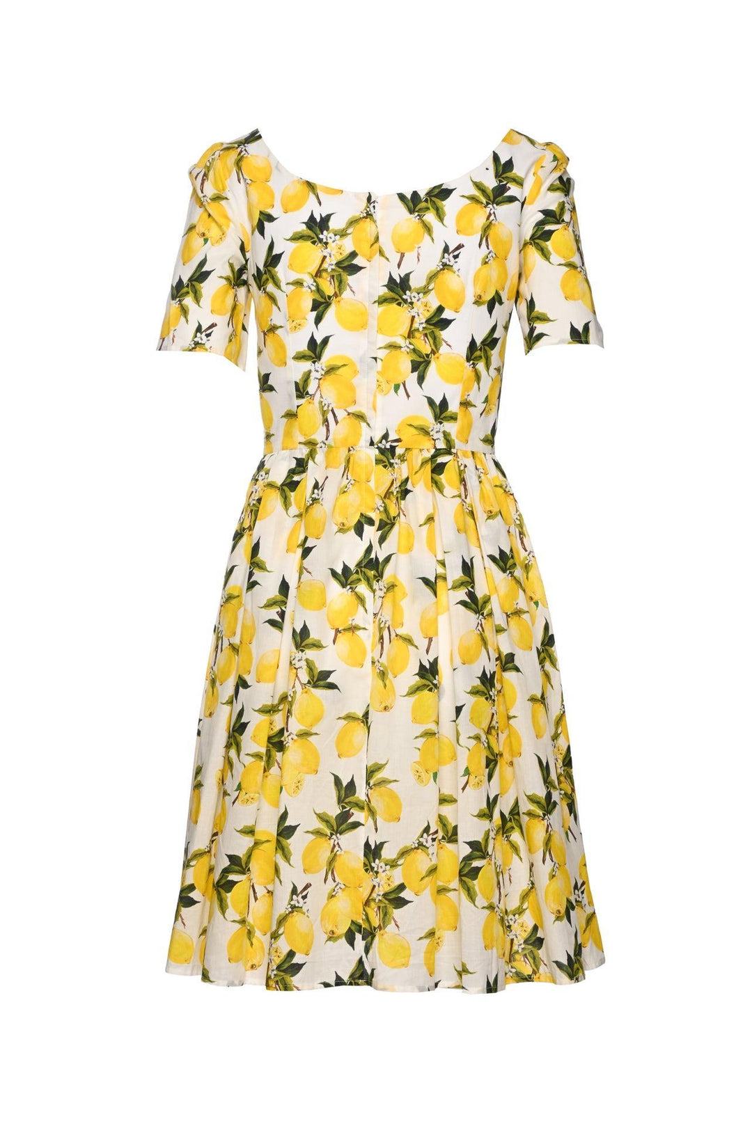 Dolce & Gabbana Size 40 Lemon Print Dress