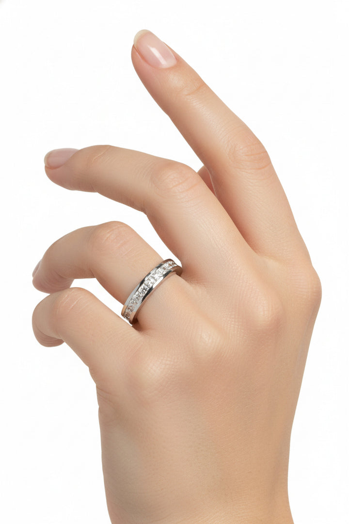 White Gold Eternity Size 6.5 Ring