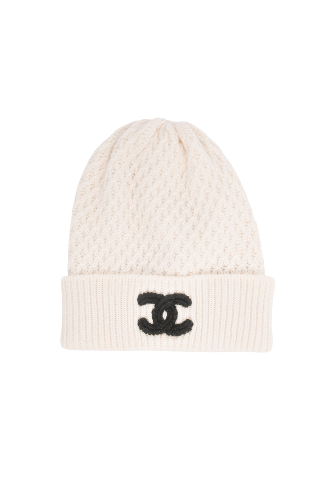 Chanel Size OS CC Cashmere Beanie