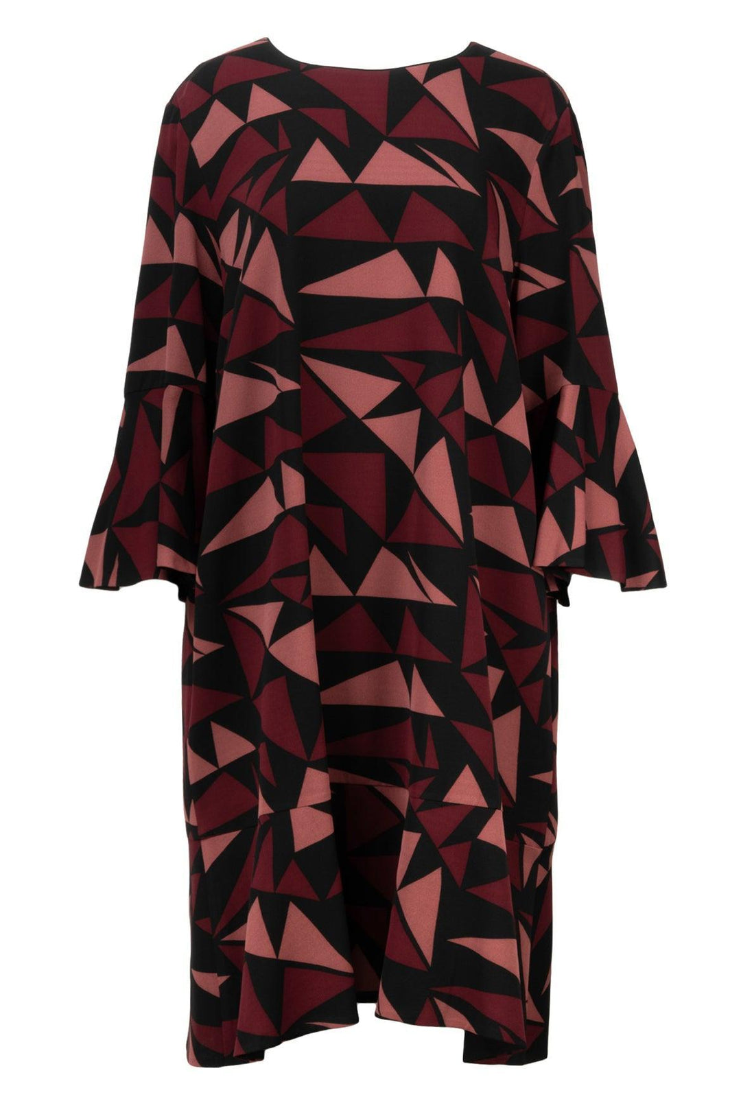 Lafayette 148 Size XXL 3/4 Bell Sleeve Patterned Midi Dress