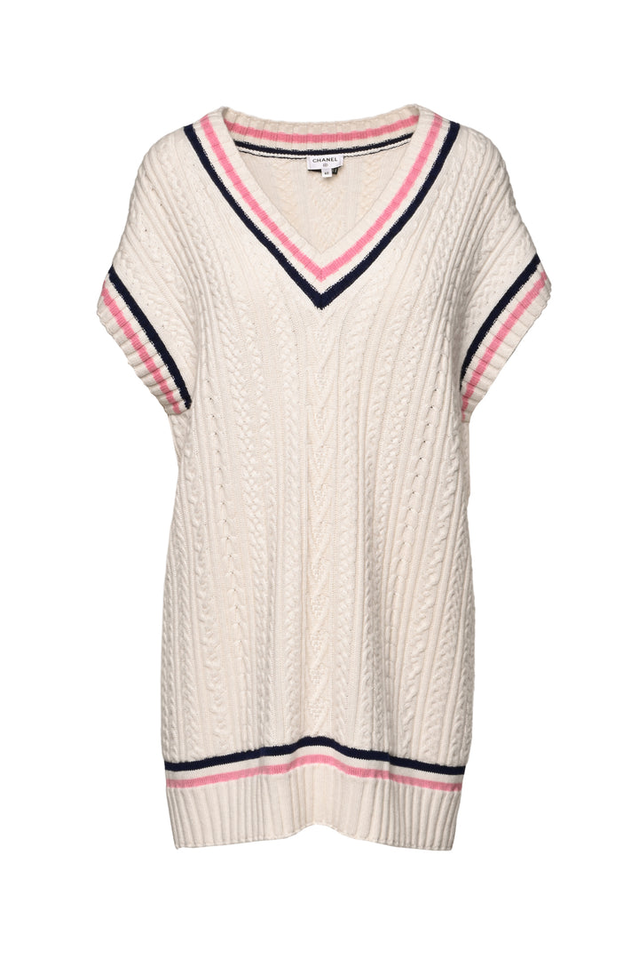 Chanel Size 40 2023 CC Cashmere Blend Tenis Dress