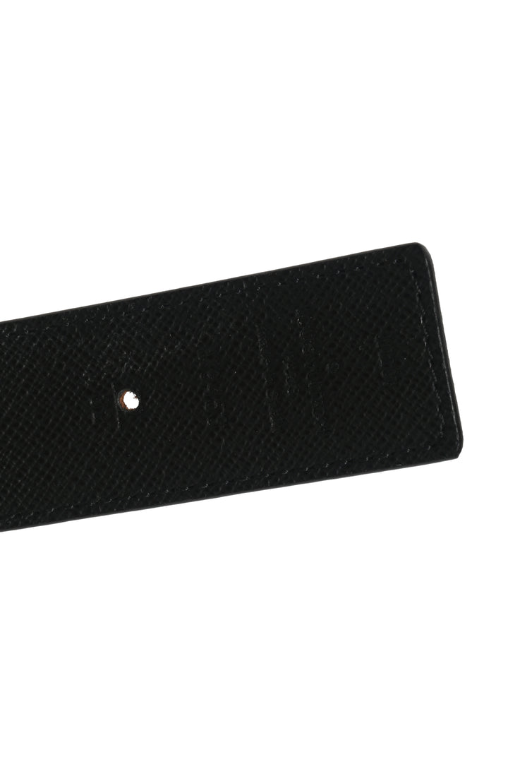 Louis Vuitton Size 32 LV Initiales 30mm Monogram & Black Leather Reversible Belt