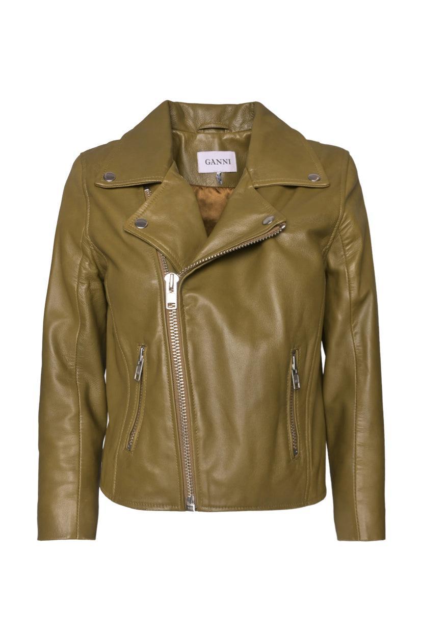 Ganni Size M Leather Jacket