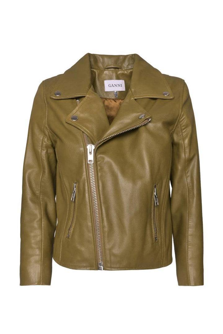 Ganni Size M Leather Jacket
