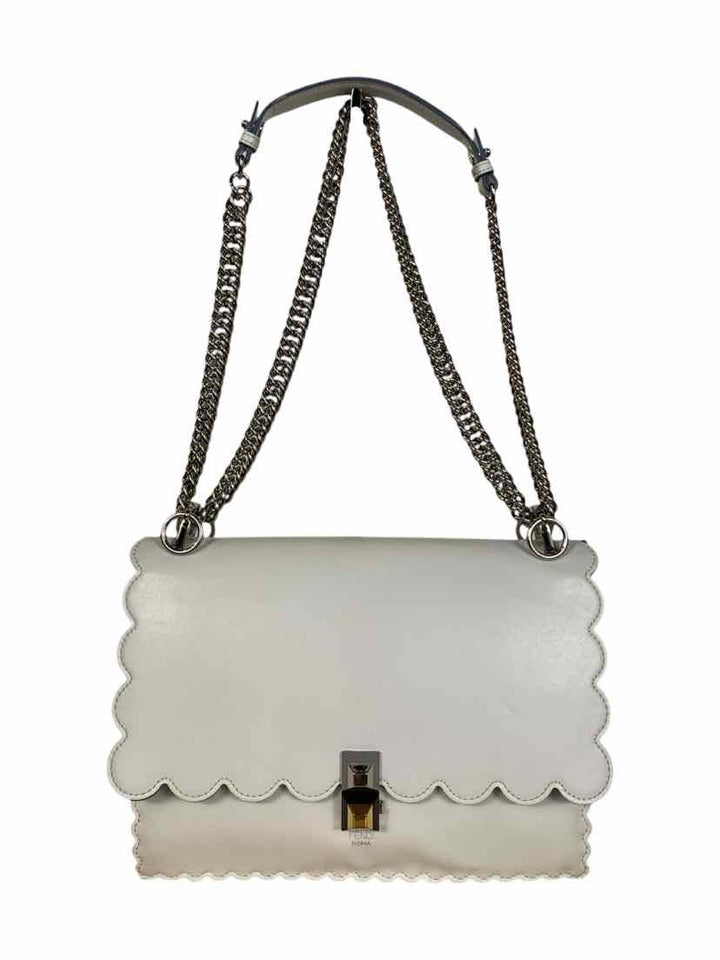 Fendi Medium Kan I Scalloped Shoulder Bag