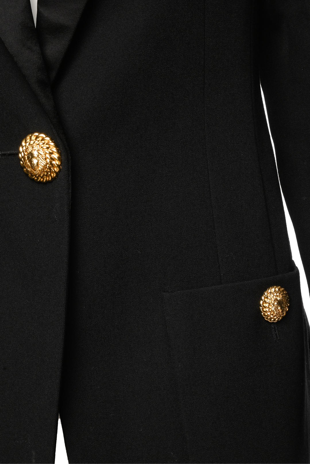 Balmain Size 40 Wool Blazer