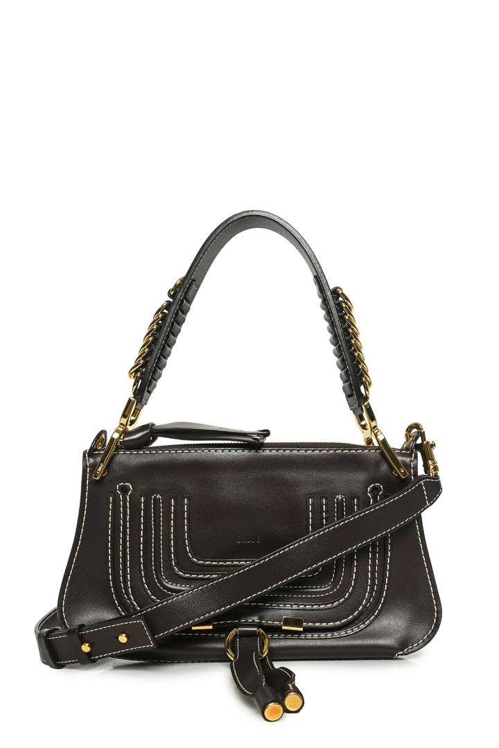 Chloe Small Leather Marcie Saddle Shoulder Bag