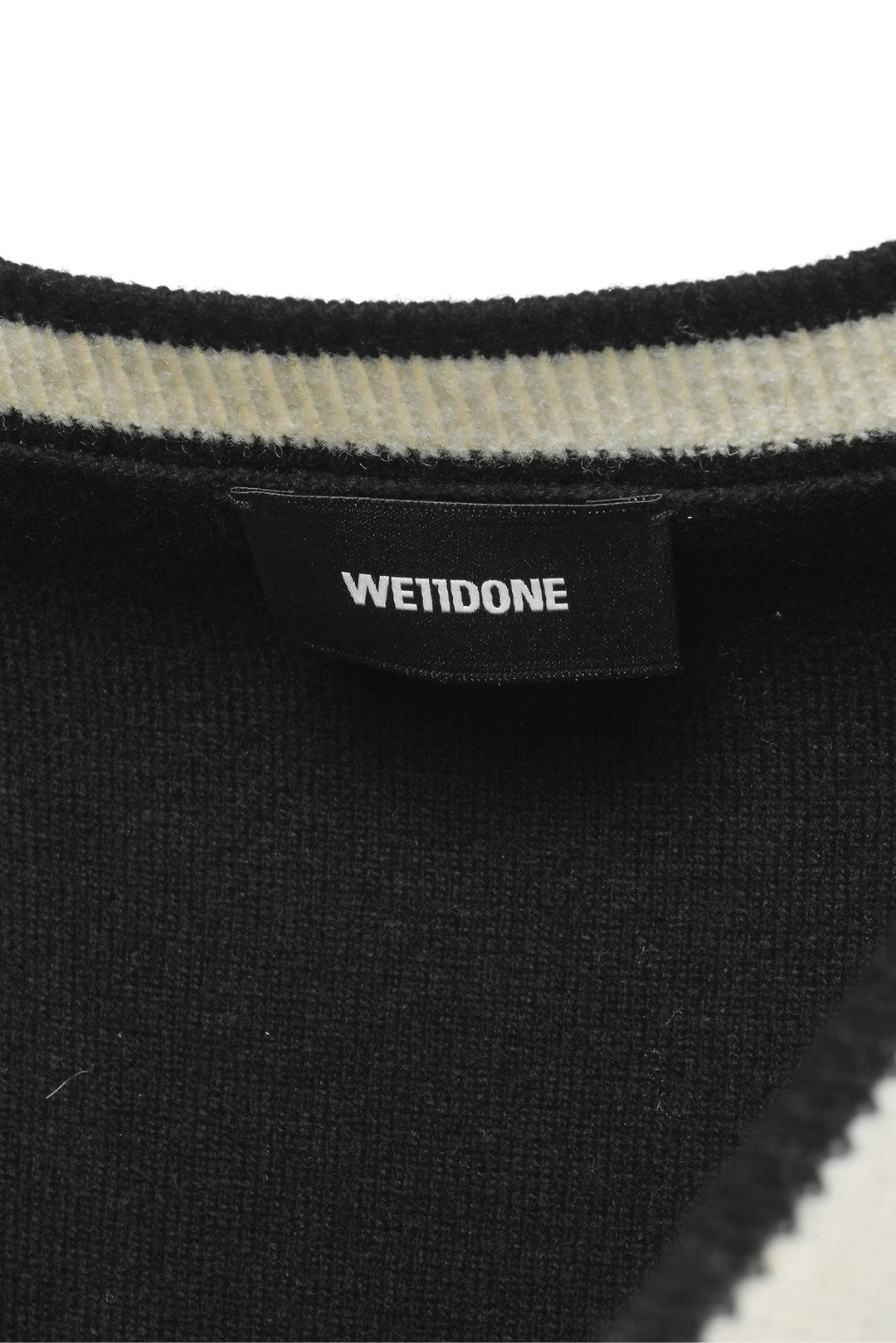 Welldone Size S Men's Logo Metal Detail Knit Vest