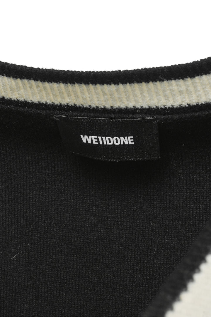 Welldone Size S Men's Logo Metal Detail Knit Vest