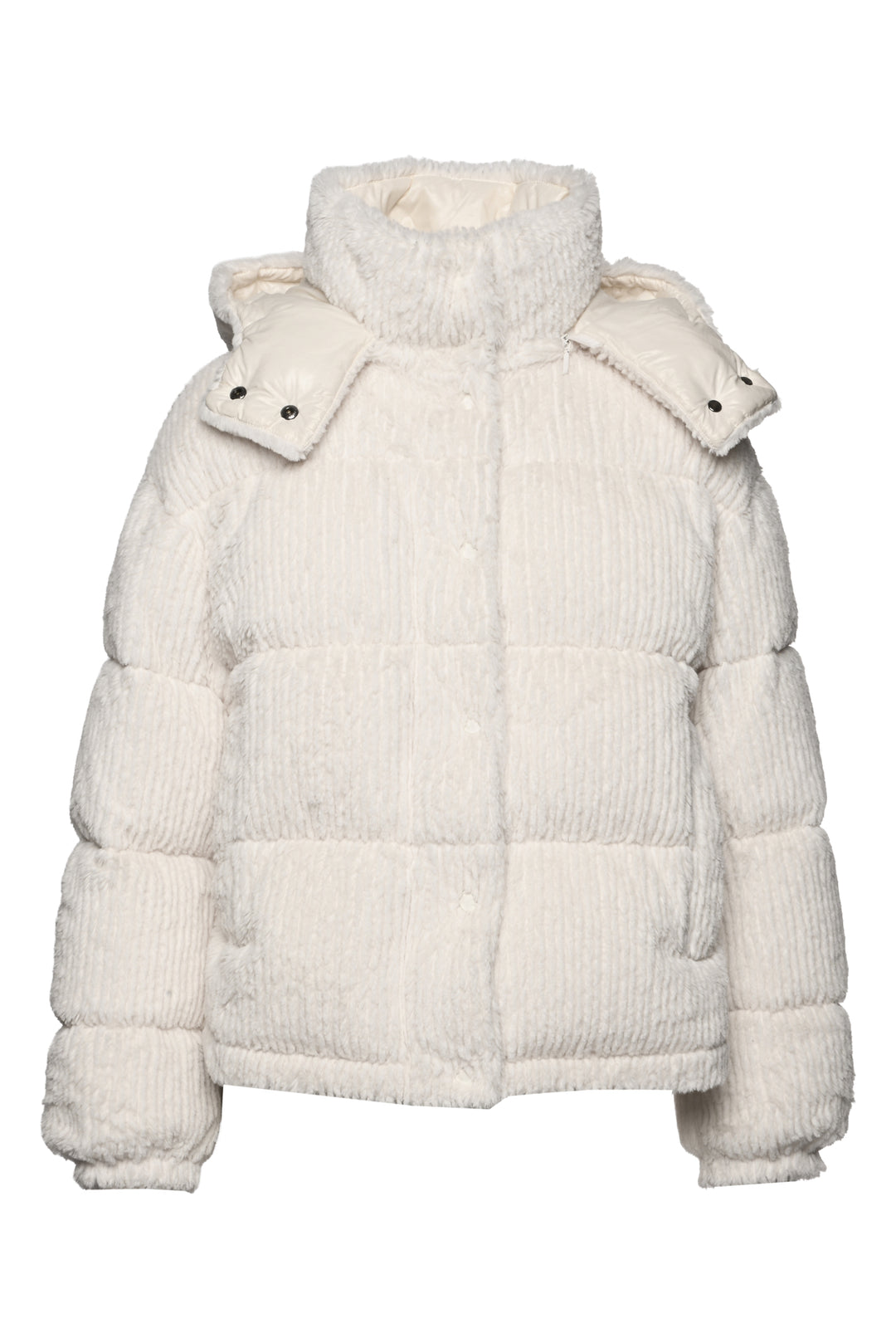 Moncler Size 1 Daos Quilted Fuzzy Corduroy Down Jacket