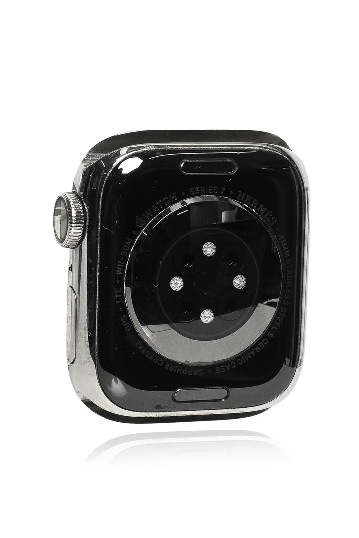 Hermes 41MM Silver Stainless Steel Series 7 Apple Watch