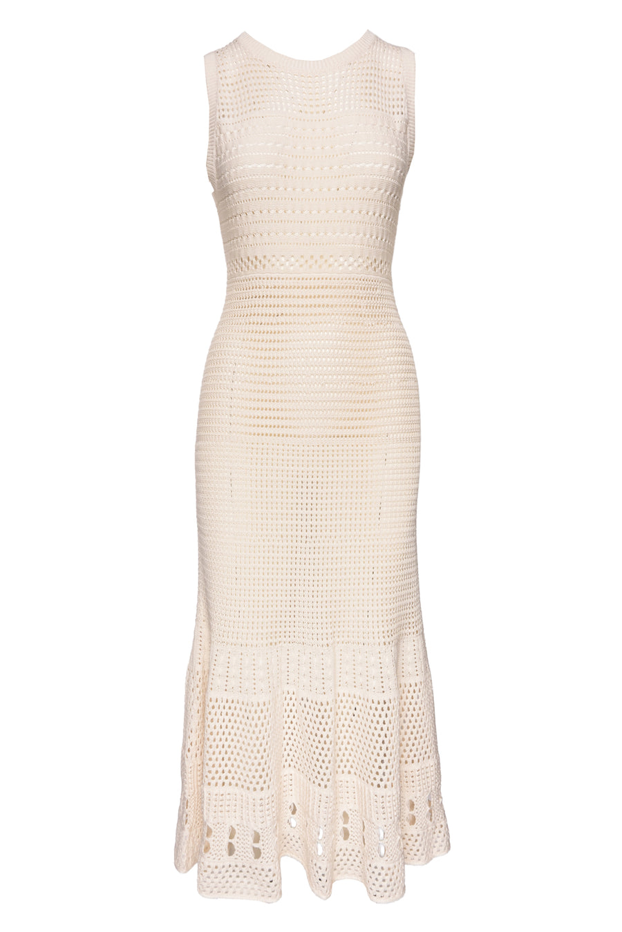 princess polly baby blue dress Mid-length dress Proenza Schouler Beige size 6 US in Cotton - elasthane main image 0