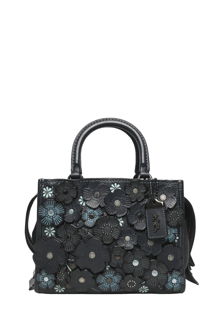 Coach 1941 Tea Rose Applique Rogue 25 Shoulder Bag