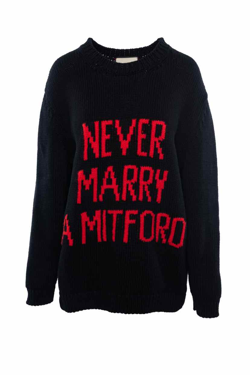 Gucci Size M Men's 'Never Marry a Mitford' Sweater