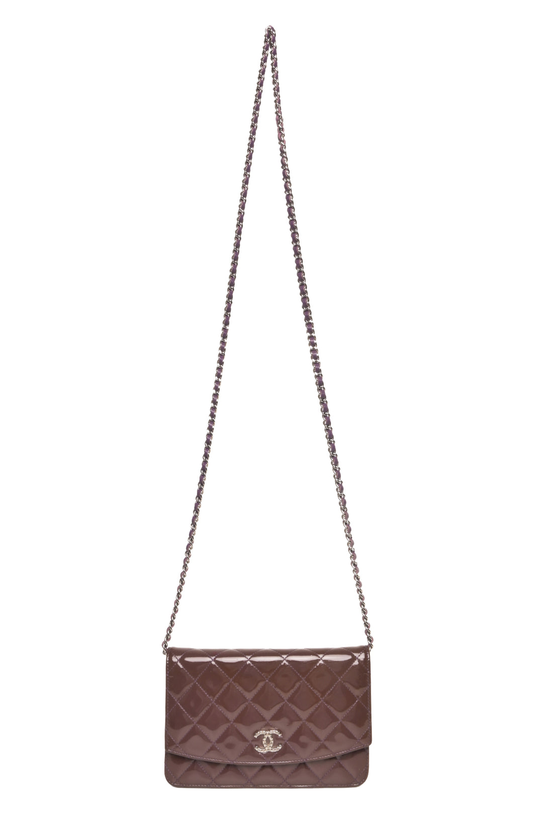 Chanel 2011 Patent Leather CC Wallet on Chain