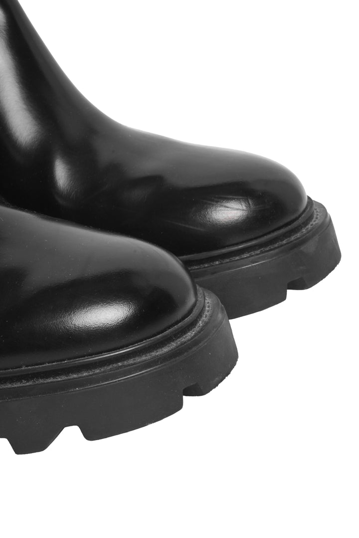 Tod's Size 37.5 Patent Leather Chelsea Ankle Boots
