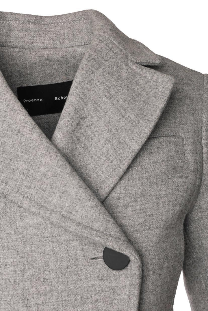 Proenza Schouler Size 0 Double Breasted Wool-Blend Coat