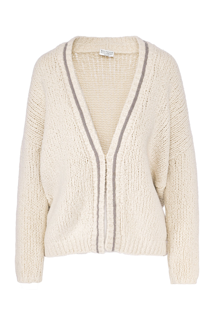 Brunello Cucinelli Size S Monili Trim Cardigan