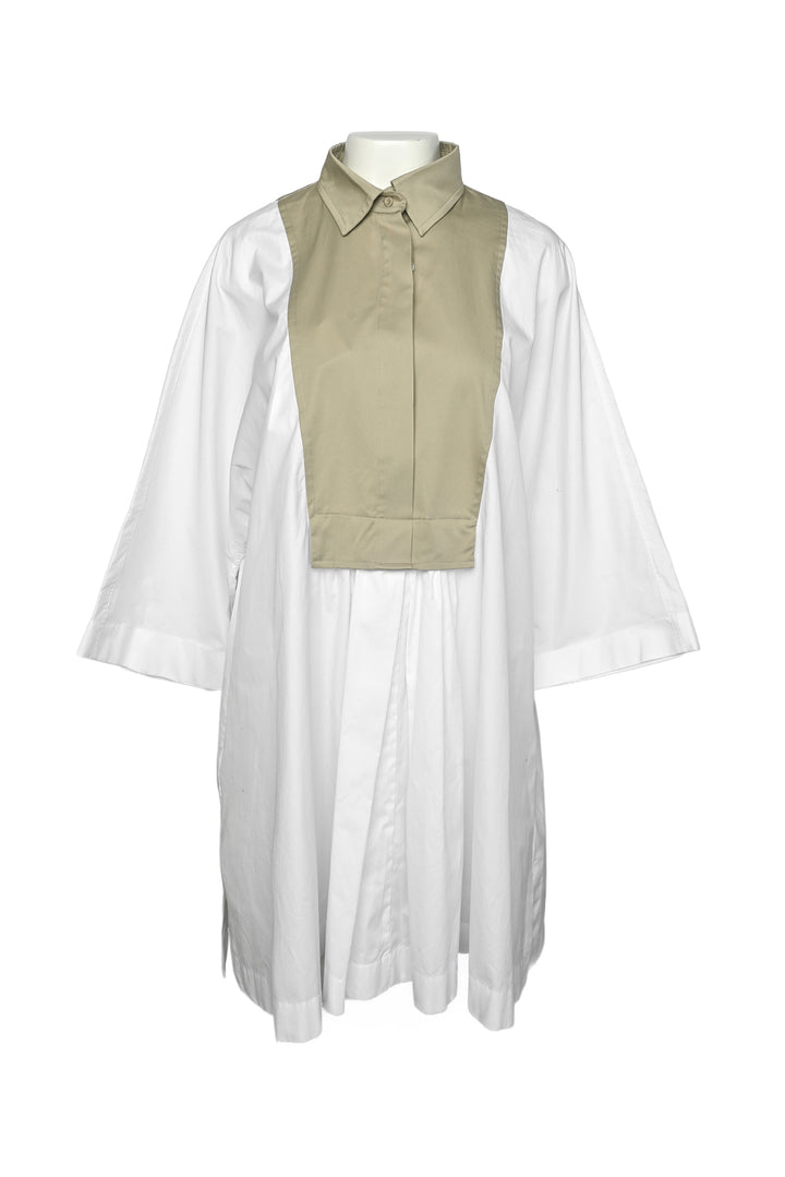 Max Mara Size 10 Poplin Plaquet Mini Dress