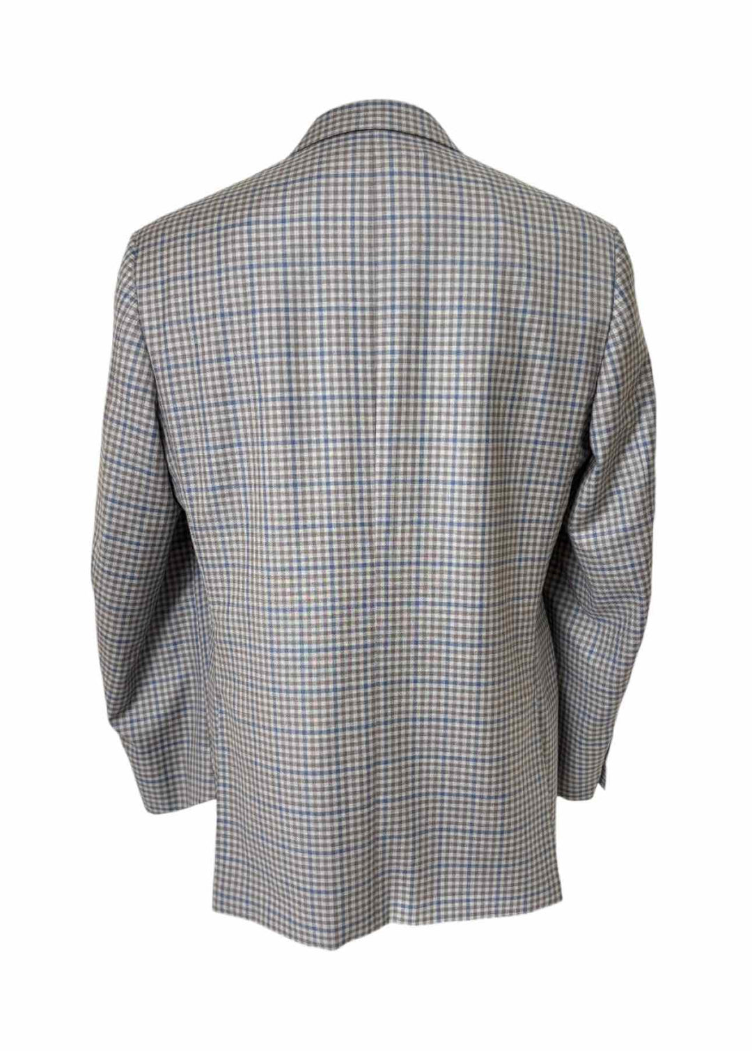 Canali Size 44 Men's Check Wool Blazer