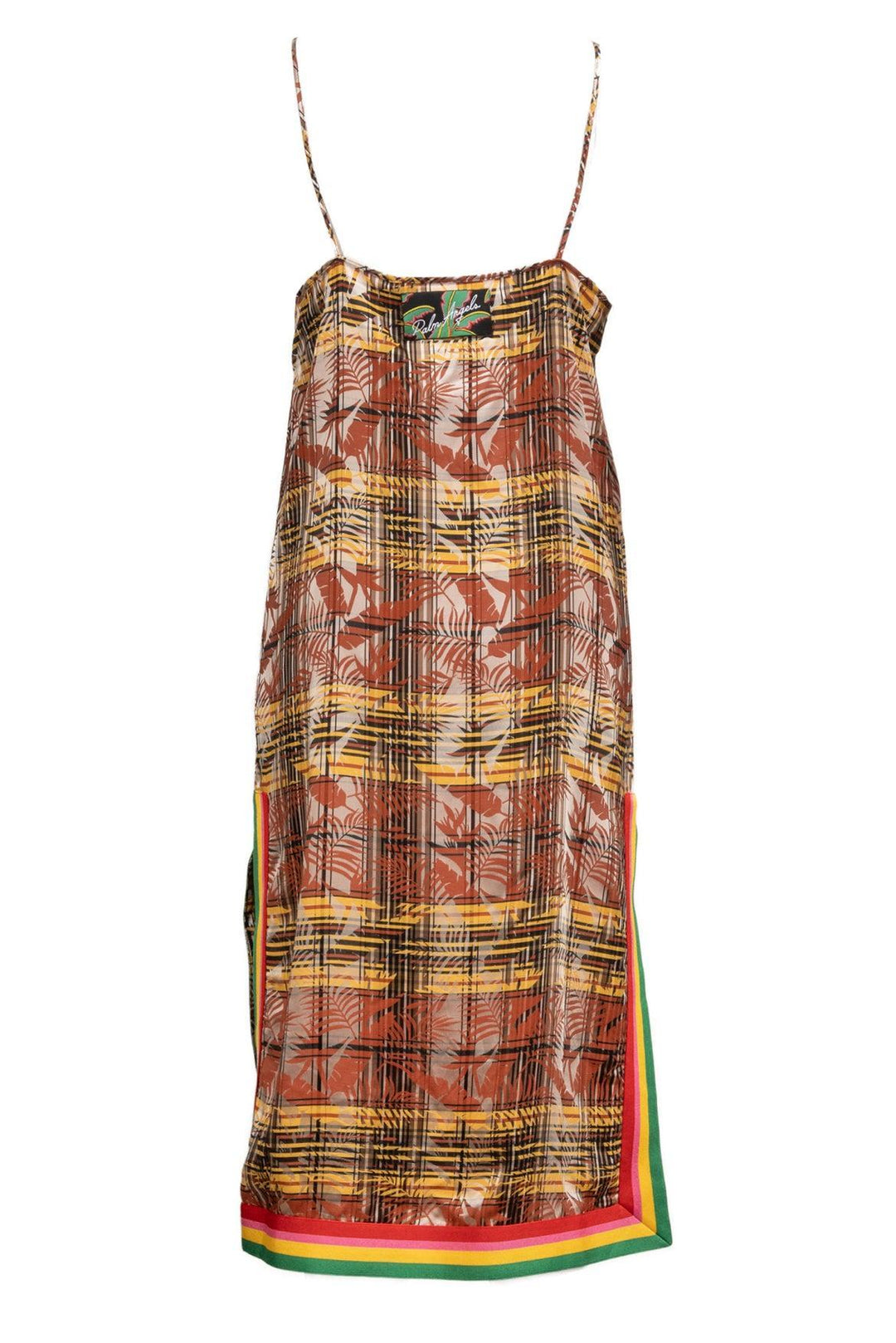 Palm Angels Size 38 Exodus Check Slip Dress