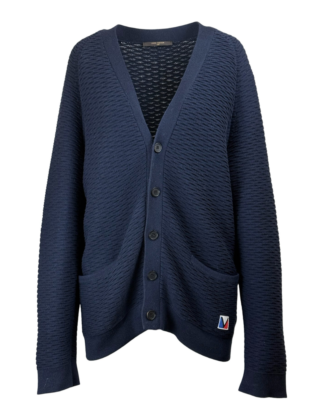 Louis Vuitton Size XL Men's Wool & Cotton Knit Cardigan