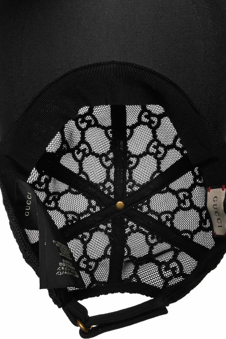 Gucci Size S Monogram Lace Baseball Hat