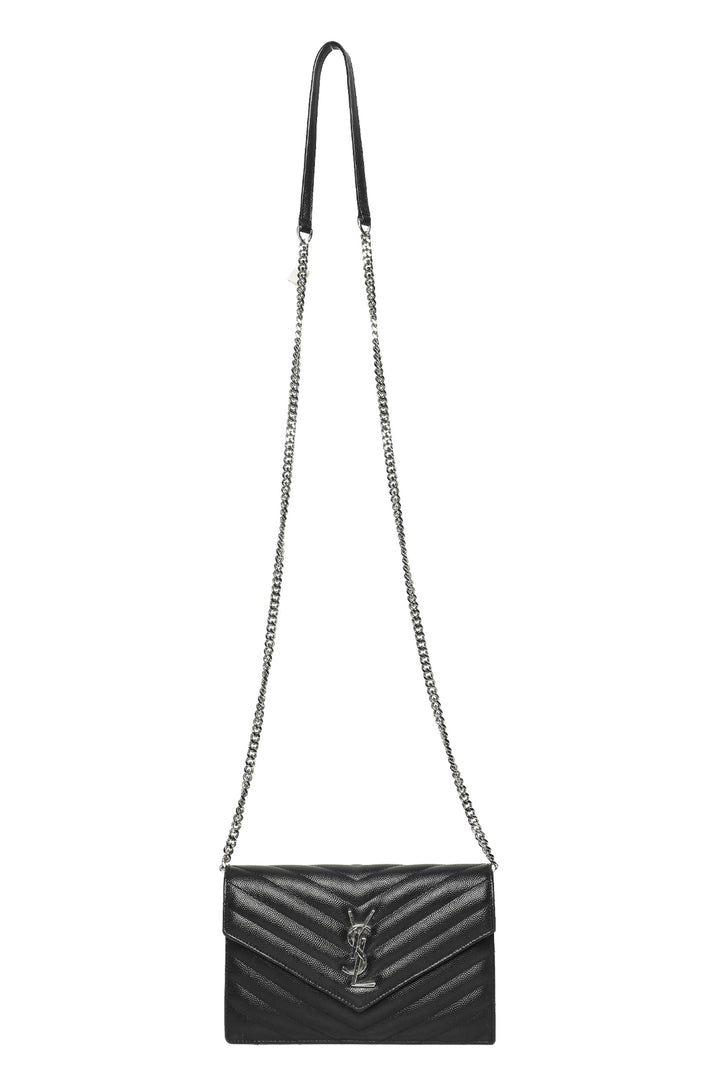 Saint Laurent 2019 Cassandre Envelope Chain Wallet Crossbody