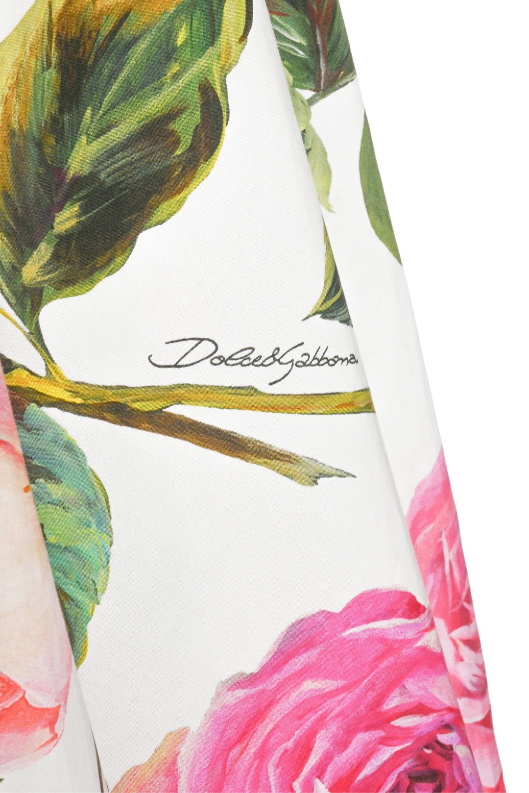Dolce & Gabbana Size 40 Floral Cotton Midi Dress