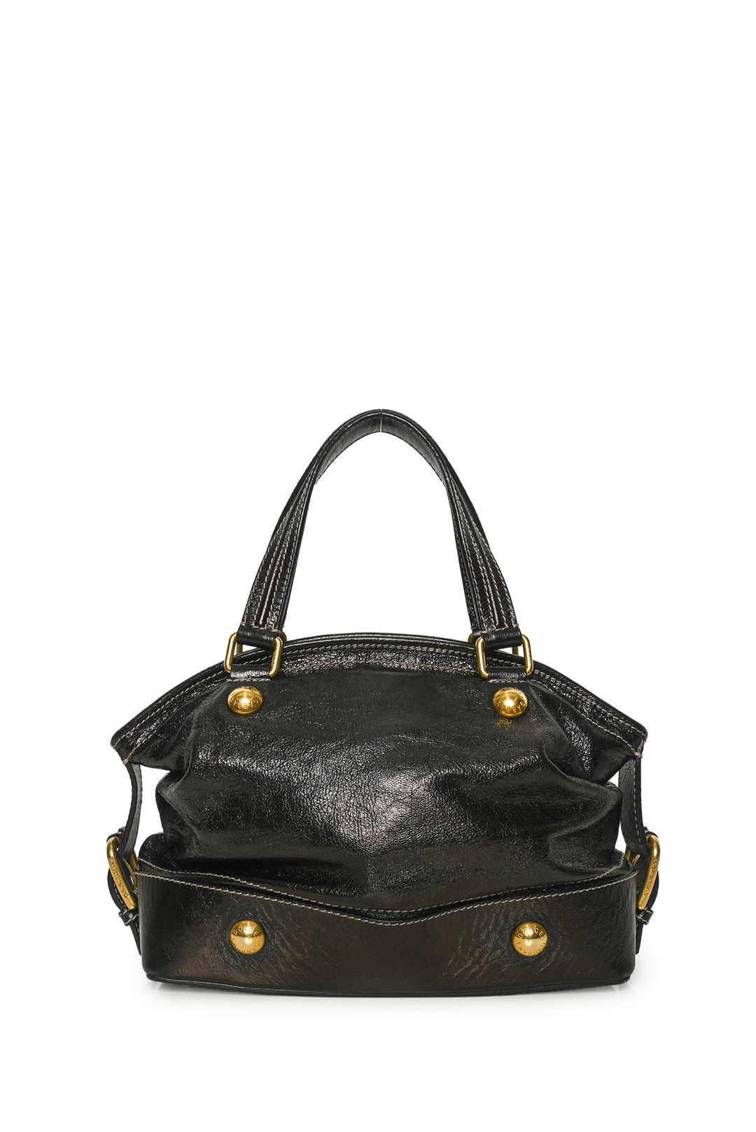 Dolce & Gabbana Stud Detail Leather Shoulder Bag