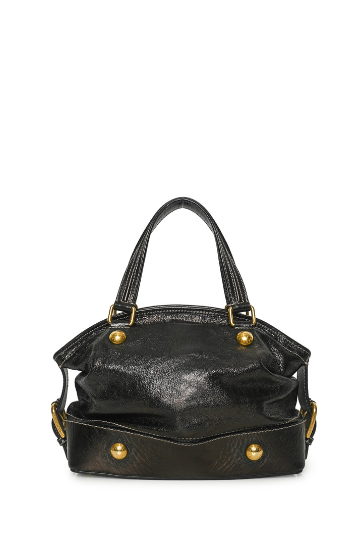 Dolce & Gabbana Stud Detail Leather Shoulder Bag