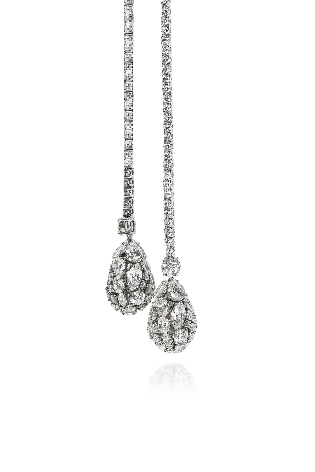 Arte Madrid Silver & Crystal Necklace