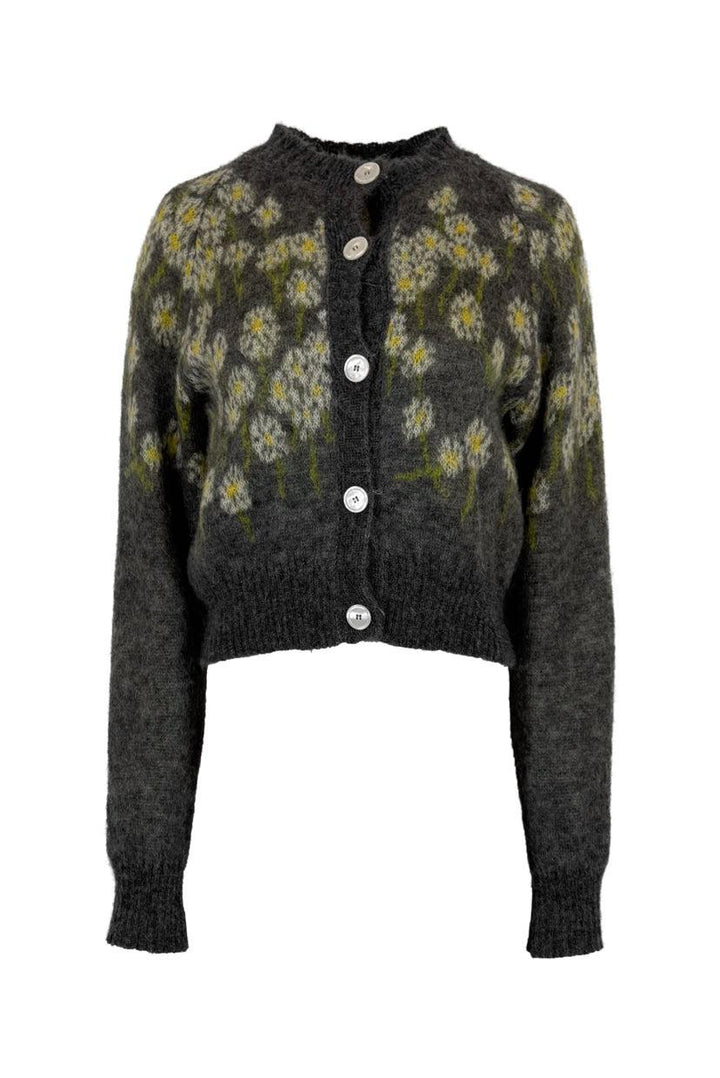 Bernadette Size M Mohair Blend Claudia Floral Cardigan