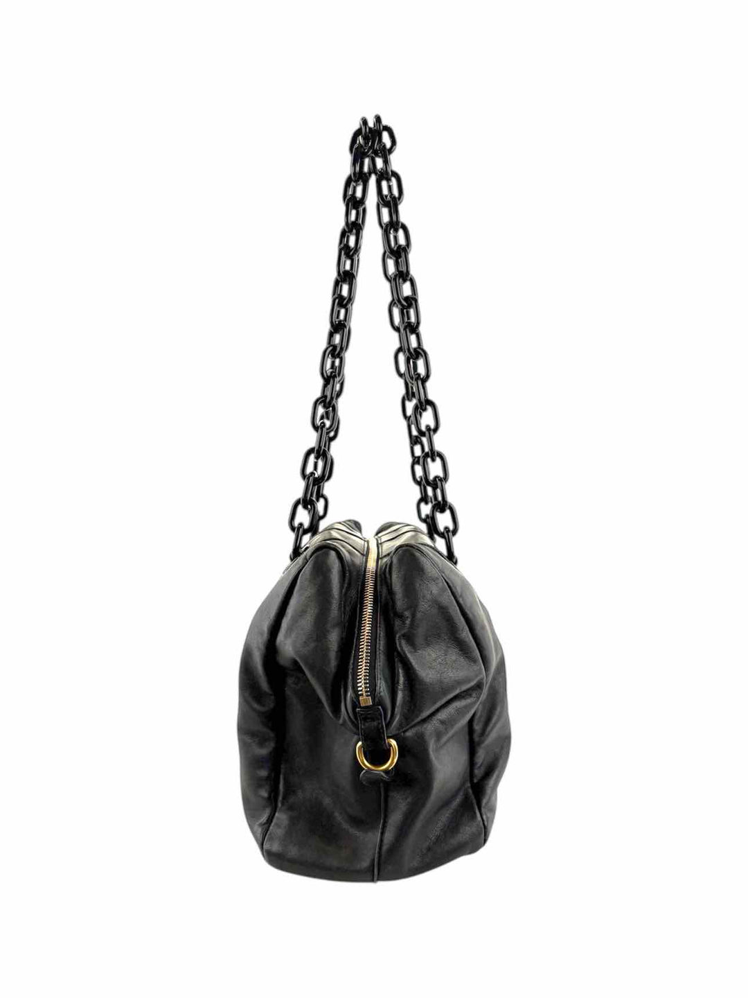 Prada Soft Calf Bauletto Chain Shoulder Bag