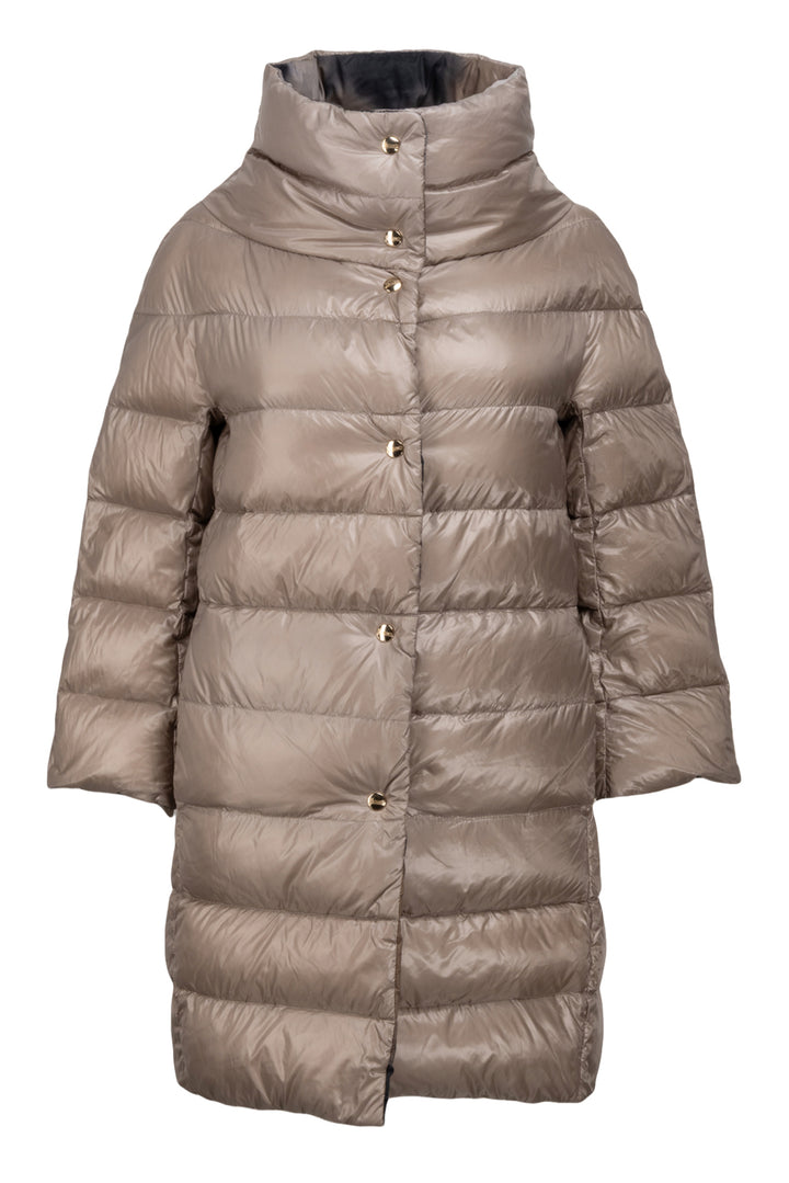 Herno Size 42 Reversible Quarter Sleeve Down Coat