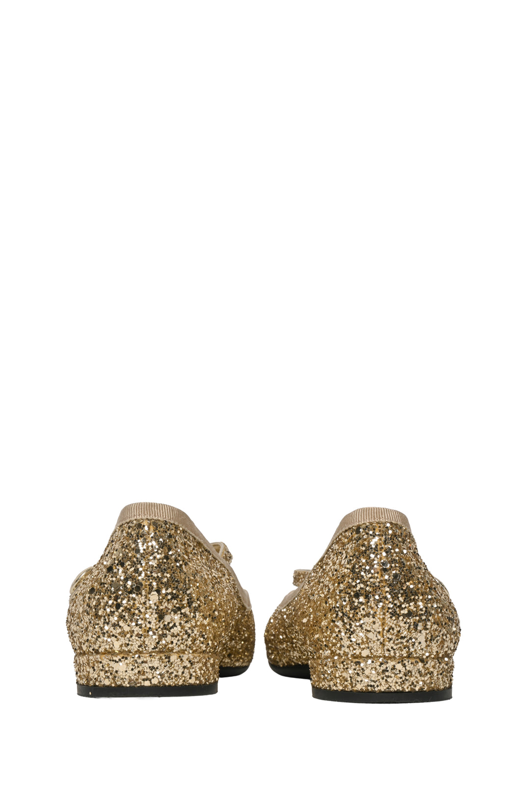 Miu Miu Size 37.5 Glittered Mary Jane Flats