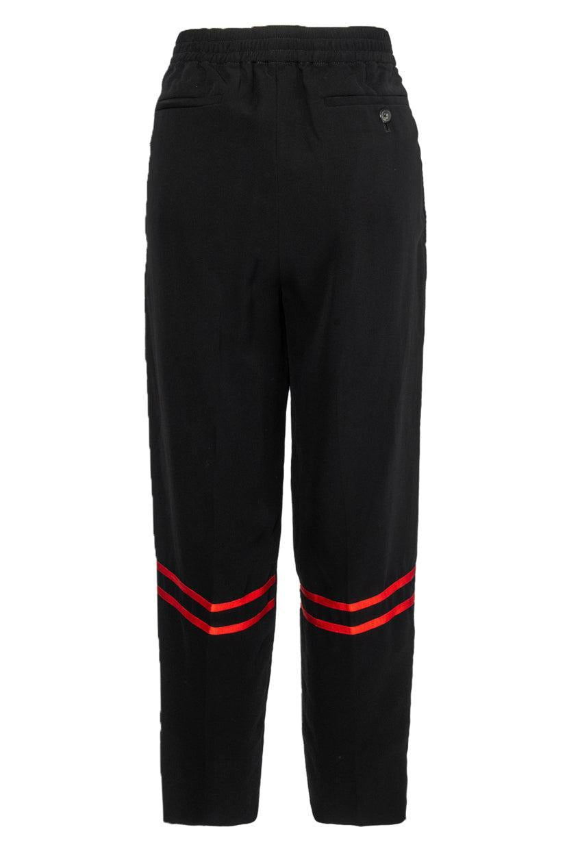 Alexander Mcqueen Size 46 Men's Back Leg Striped Jogger Pants