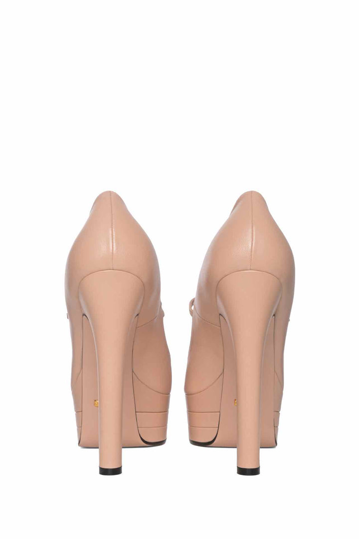 Gucci Size 40 Platform Leather Pumps