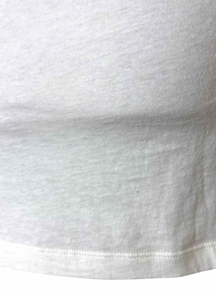 Saint Laurent Size M Eyelet Trim Cotton Tank Top