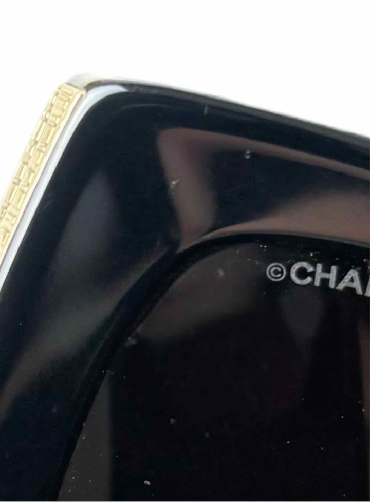 Chanel Black Rectangle Sunglasses Eyewear