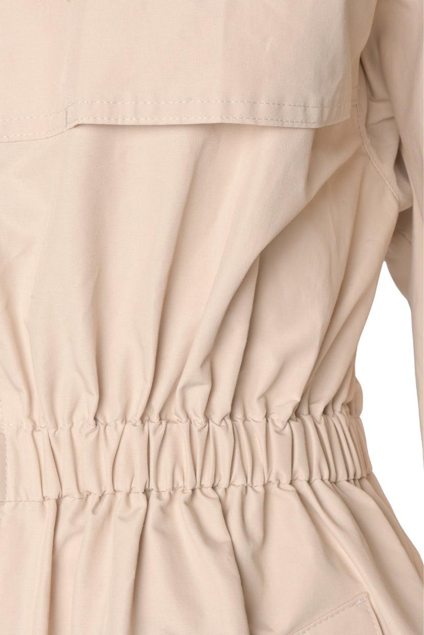 Prada Size 38 2018 Hooded Cotton Blend Poplin Trench eCoat