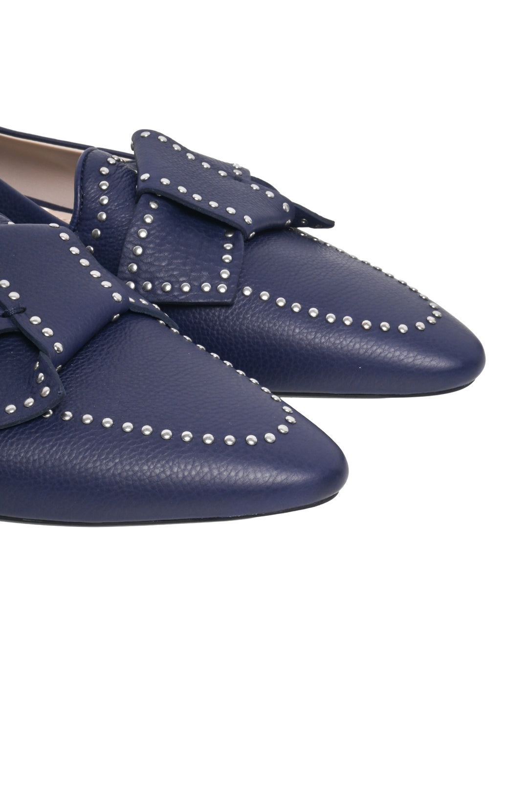 Tod's Size 40 Studded Leather Flats