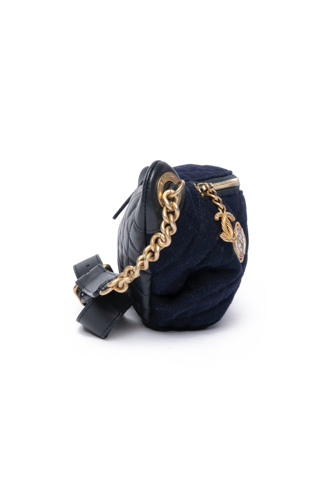 Chanel 2018 Paris-Hamburg Sailor Charms Quilted Wool Belt Bag