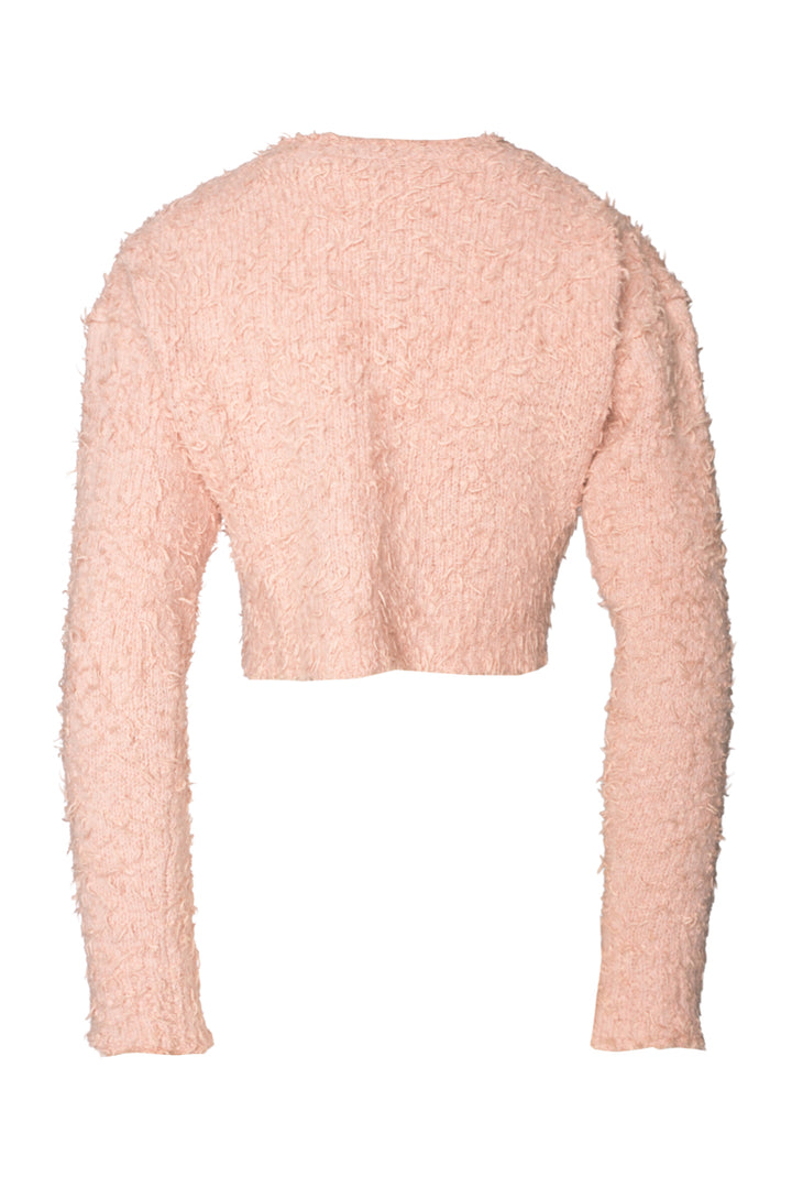 Acne Studios Size S Kinori Distressed Knit Crop Cardigan