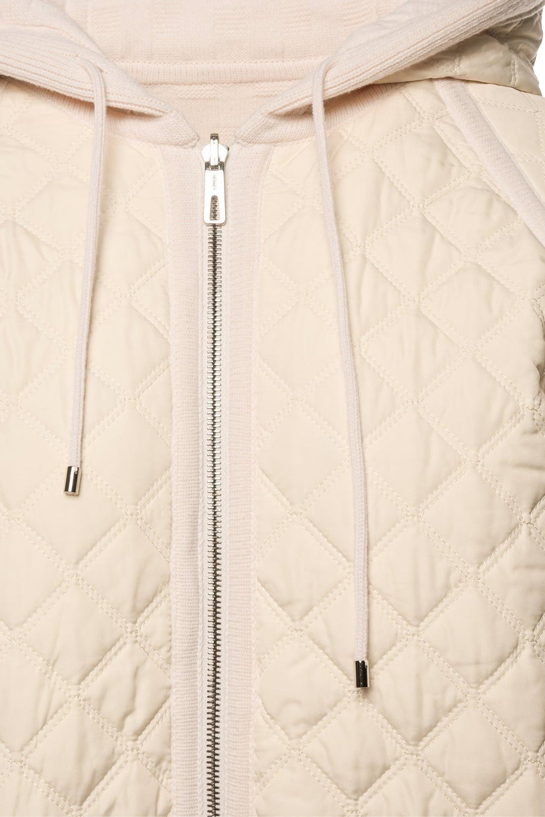 Hermes Size 36 H Knit & Quilted Reversible Hooded Down Jacket