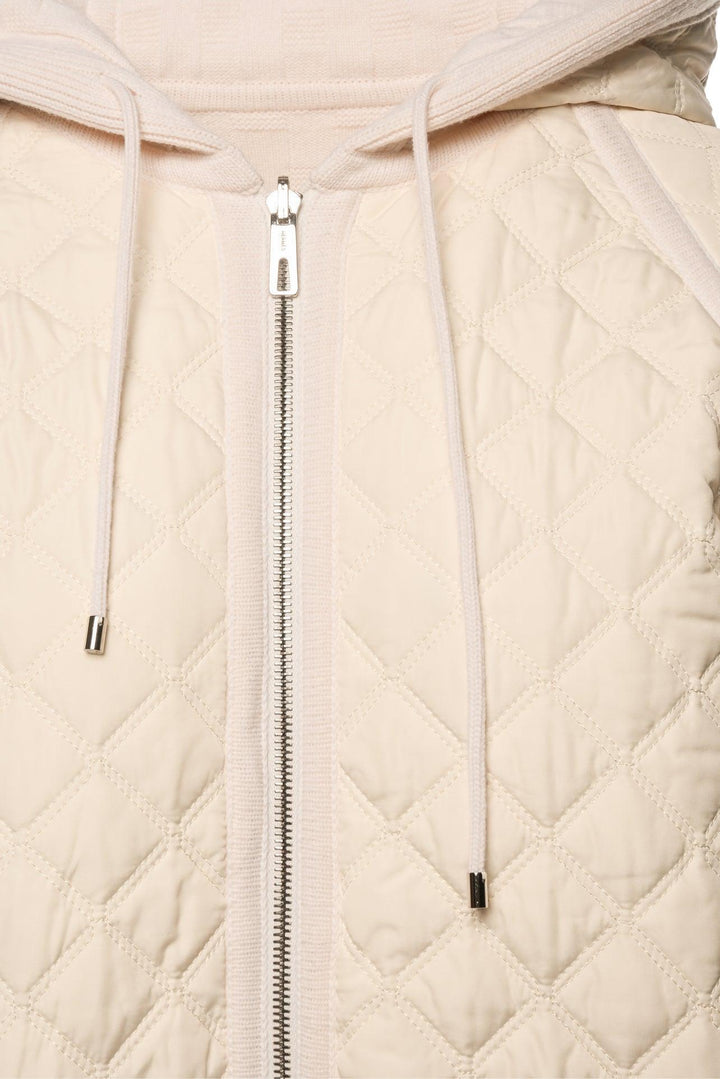 Hermes Size 36 H Knit & Quilted Reversible Hooded Down Jacket