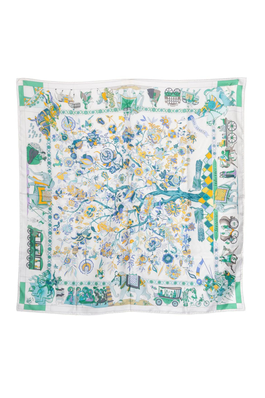 Hermes Fantaisies Indiennes Silk Scarf